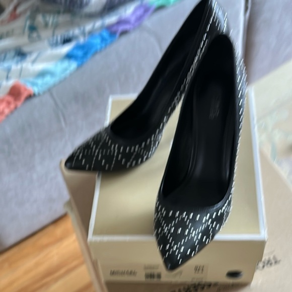 Michael Kors Claire Black Studded Stiletto Heels - Picture 4 of 10